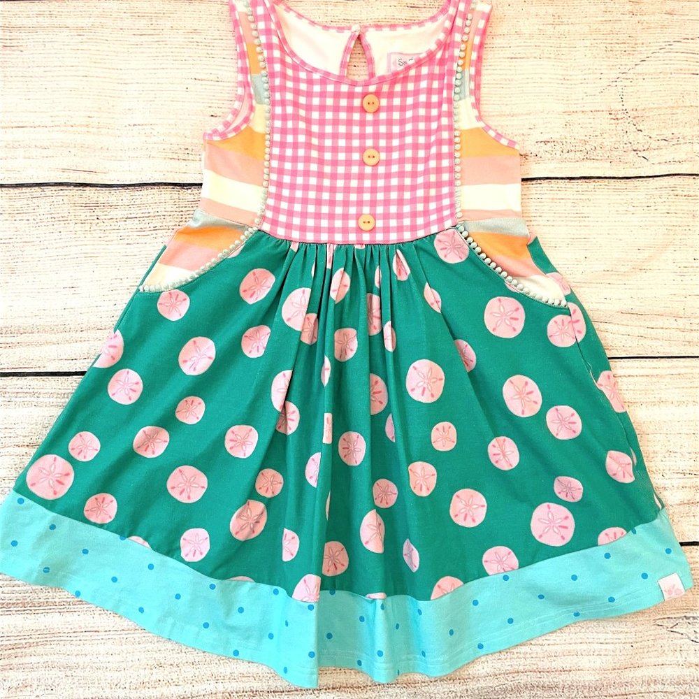 Sweet Honey Clothing Kate Dress Sand Dollar size 6 EUC